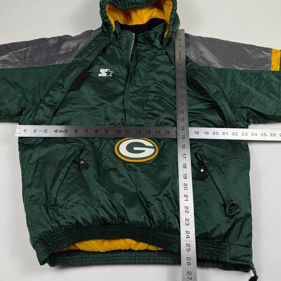 Vintage Green Bay Packers Football NFL Pro Line Starter Hooded Jacket Size Large - Picture 11 of 11